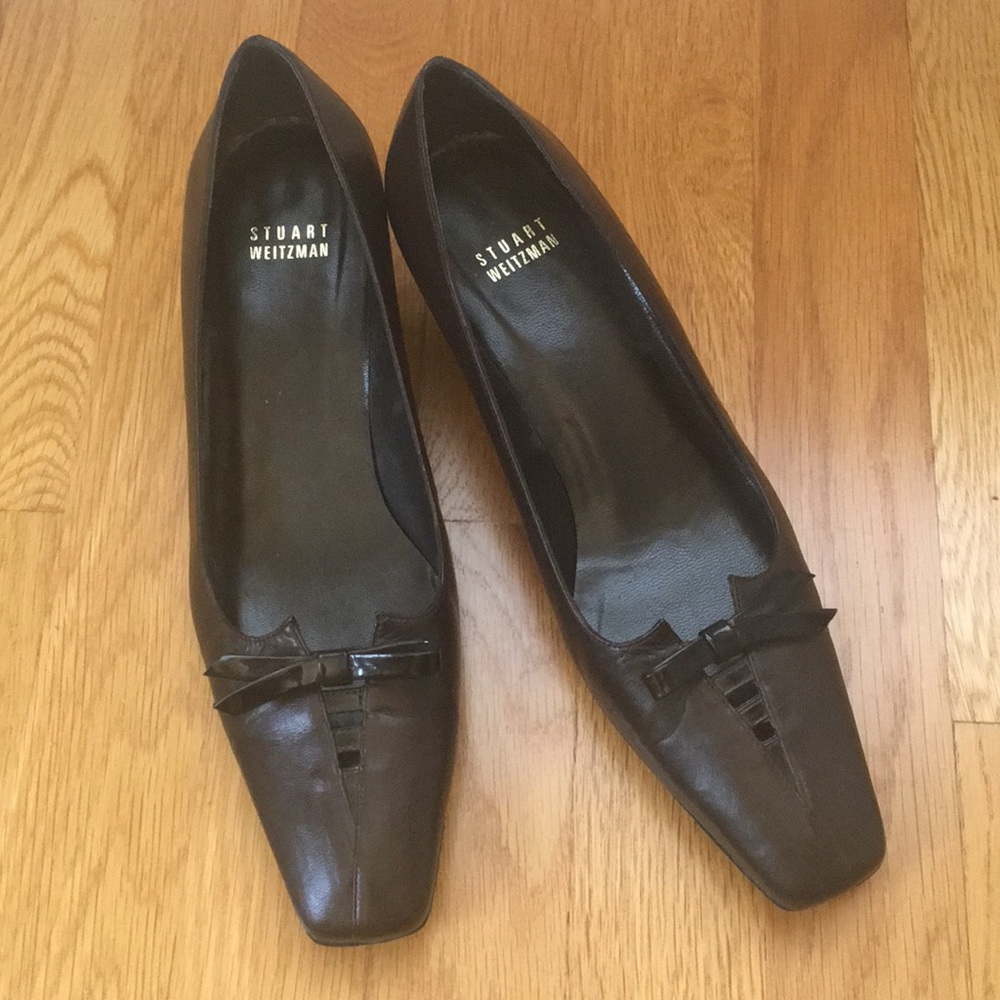 Stuart Weitzman Bow Low Heels
